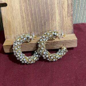 Stella and Dot Chain Jewel Hoops